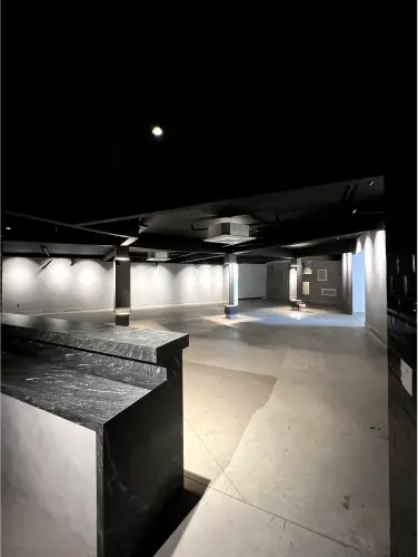 Ambiente comercial em obra
